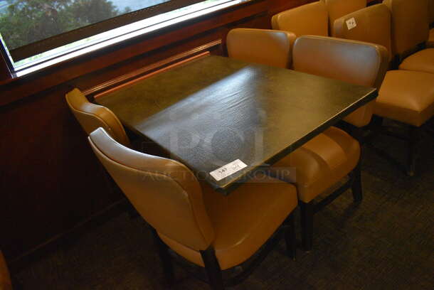 ALL ONE MONEY! Lot of Table w/ 4 Dining Chairs! 44x30x30, 20x19x33 - Image 2 of 3