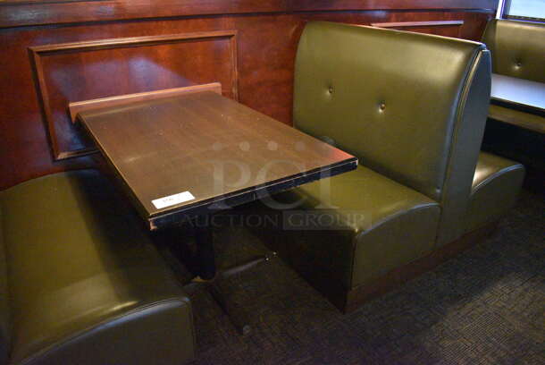 ALL ONE MONEY! Lot of 2 Single Sided Booths, 1 Double Sided Booth and 2 Tables! BUYER MUST REMOVE. PCI Will Not Remove and/or Transport This Item. 44x25x42, 44x48x42, 44x27x30 - Image 3 of 5