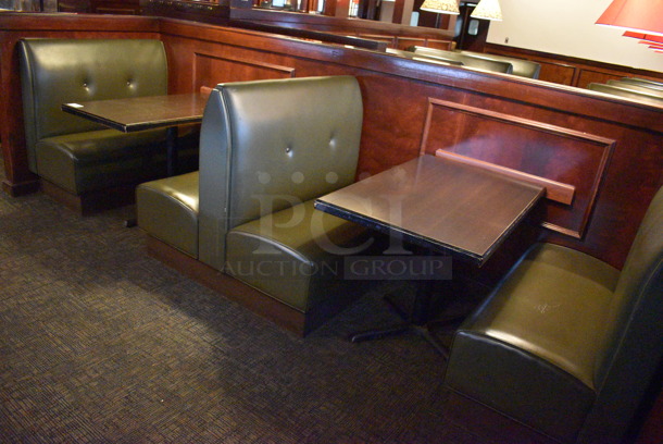 ALL ONE MONEY! Lot of 2 Single Sided Booths, 1 Double Sided Booth and 2 Tables! BUYER MUST REMOVE. PCI Will Not Remove and/or Transport This Item. 44x25x42, 44x48x42, 44x27x30 - Image 5 of 5