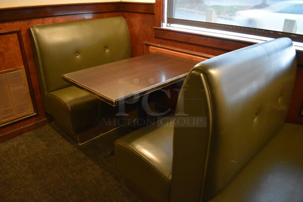 ALL ONE MONEY! Lot of 2 Single Sided Booths, 4 Double Sided Booths and 5 Tables! BUYER MUST REMOVE. PCI Will Not Remove and/or Transport This Item. 44x25x42, 44x48x42, 44x27x30 - Image 6 of 7