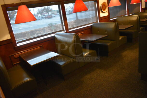 ALL ONE MONEY! Lot of 2 Single Sided Booths, 4 Double Sided Booths and 5 Tables! BUYER MUST REMOVE. PCI Will Not Remove and/or Transport This Item. 44x25x42, 44x48x42, 44x27x30 - Image 7 of 7