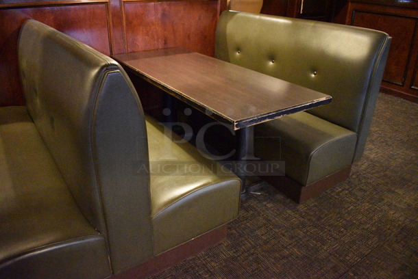 ALL ONE MONEY! Lot of 2 Single Sided Booths, 2 Double Sided Booths and 3 Tables! BUYER MUST REMOVE. PCI Will Not Remove and/or Transport This Item. 66x25x42, 66x48x42, 66x27x30 - Image 4 of 6