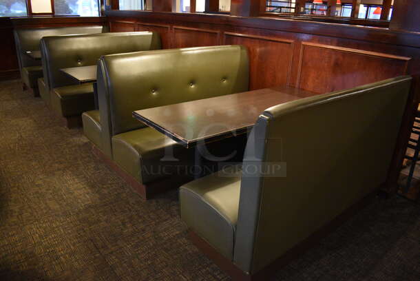 ALL ONE MONEY! Lot of 2 Single Sided Booths, 2 Double Sided Booths and 3 Tables! BUYER MUST REMOVE. PCI Will Not Remove and/or Transport This Item. 66x25x42, 66x48x42, 66x27x30 - Image 5 of 6