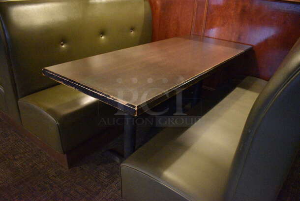 ALL ONE MONEY! Lot of 2 Single Sided Booths, 2 Double Sided Booths and 3 Tables! BUYER MUST REMOVE. PCI Will Not Remove and/or Transport This Item. 66x25x42, 66x48x42, 66x27x30 - Image 6 of 6