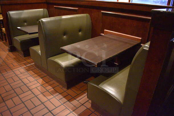 ALL ONE MONEY! Lot of 2 Single Sided Booths, 1 Double Sided Booth and 2 Tables! BUYER MUST REMOVE. PCI Will Not Remove and/or Transport This Item. 44x25x42, 44x48x42, 44x27x30 - Image 4 of 4
