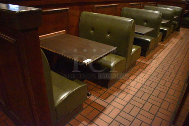 ALL ONE MONEY! Lot of 2 Single Sided Booths, 3 Double Sided Booth and 4 Tables! BUYER MUST REMOVE. PCI Will Not Remove and/or Transport This Item. 44x25x42, 44x48x42, 44x27x30 - Image 2 of 6
