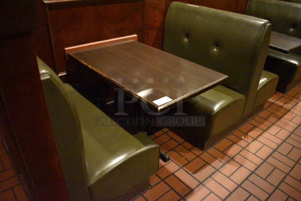 ALL ONE MONEY! Lot of 2 Single Sided Booths, 3 Double Sided Booth and 4 Tables! BUYER MUST REMOVE. PCI Will Not Remove and/or Transport This Item. 44x25x42, 44x48x42, 44x27x30 - Image 3 of 6