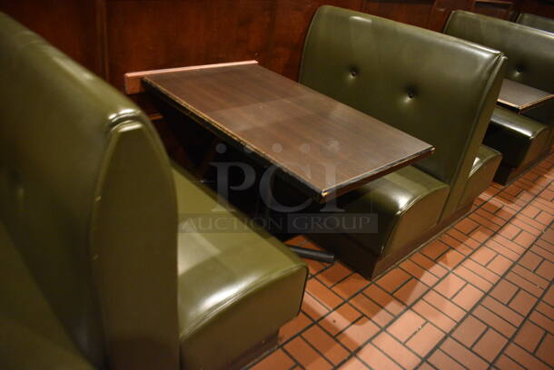 ALL ONE MONEY! Lot of 2 Single Sided Booths, 3 Double Sided Booth and 4 Tables! BUYER MUST REMOVE. PCI Will Not Remove and/or Transport This Item. 44x25x42, 44x48x42, 44x27x30 - Image 4 of 6
