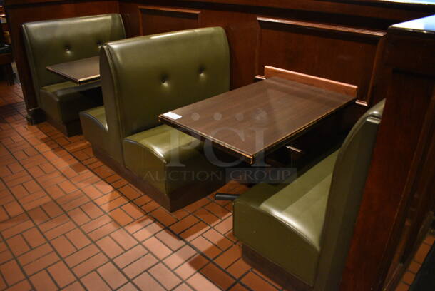 ALL ONE MONEY! Lot of 2 Single Sided Booths, 1 Double Sided Booth and 2 Tables! BUYER MUST REMOVE. PCI Will Not Remove and/or Transport This Item. 44x25x42, 44x48x42, 44x27x30 - Image 1 of 4