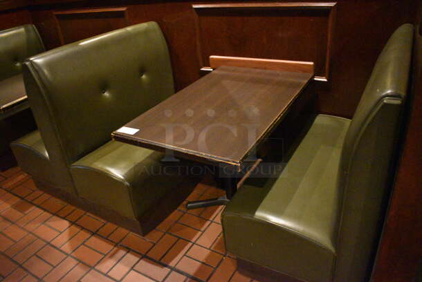 ALL ONE MONEY! Lot of 2 Single Sided Booths, 1 Double Sided Booth and 2 Tables! BUYER MUST REMOVE. PCI Will Not Remove and/or Transport This Item. 44x25x42, 44x48x42, 44x27x30 - Image 2 of 4