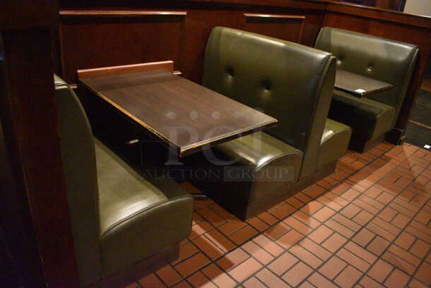 ALL ONE MONEY! Lot of 2 Single Sided Booths, 1 Double Sided Booth and 2 Tables! BUYER MUST REMOVE. PCI Will Not Remove and/or Transport This Item. 44x25x42, 44x48x42, 44x27x30 - Image 4 of 4