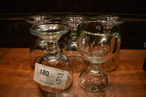 5 Wine Beverage Glasses. 4.5x4.5x7. 5 Times Your Bid!