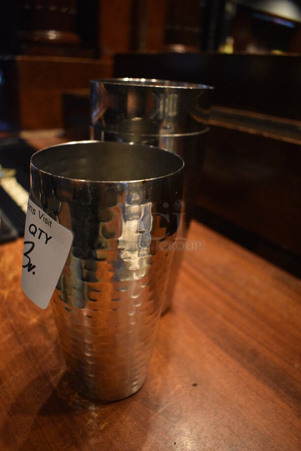 3 Metal Beverage Glasses. Includes 3.5x3.5x7. 3 Times Your Bid! - Image 2 of 2