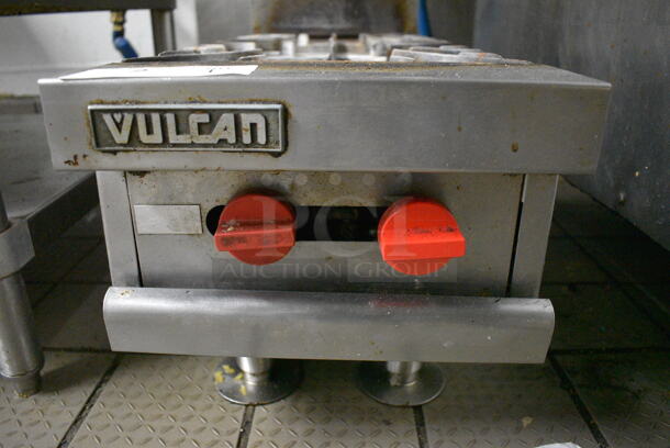 GREAT! Vulcan Stainless Steel Commercial Countertop Gas Powered 2 Burner Range. BUYER MUST REMOVE. 12x30.5x16 - Image 2 of 5