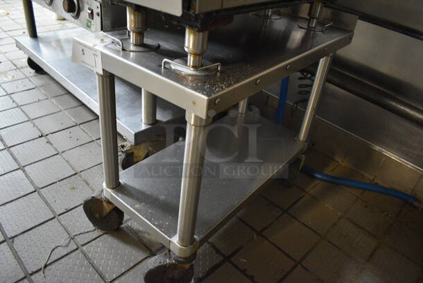 Stainless Steel Commercial Equipment Stand w/ Undershelf on Commercial Casters. 15x30x26 - Image 3 of 3