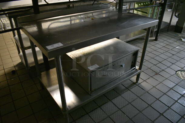 Stainless Steel Commercial Table w/ Metal Undershelf. BUYER MUST REMOVE. 48x30x36 - Image 2 of 3