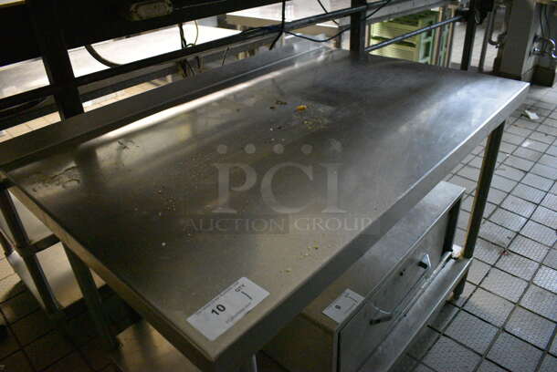 Stainless Steel Commercial Table w/ Metal Undershelf. BUYER MUST REMOVE. 48x30x36 - Image 3 of 3