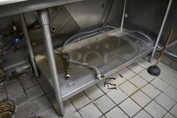 Stainless Steel Commercial Right Side Clean Side Dishwasher Table w/ Undershelf. BUYER MUST REMOVE. 66x30x43 - Image 3 of 3