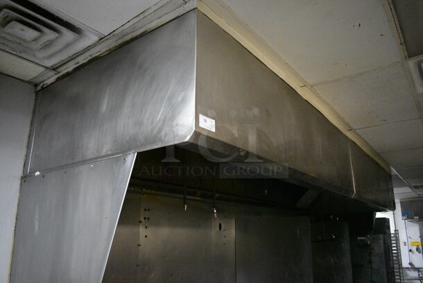 BEAUTIFUL! 17' Kalthoff SELF CONTAINED Stainless Steel Commercial Grease Hood w/ Filter and Lights. BUYER MUST REMOVE. 204x58x24 - Image 3 of 8