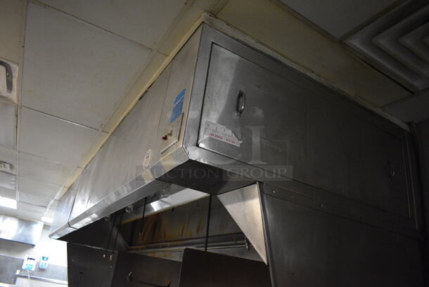 BEAUTIFUL! 17' Kalthoff SELF CONTAINED Stainless Steel Commercial Grease Hood w/ Filter and Lights. BUYER MUST REMOVE. 204x58x24 - Image 4 of 8