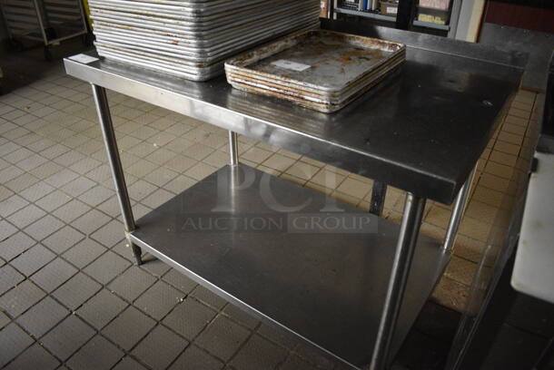 Stainless Steel Commercial Table w/ Undershelf. 48x30x36 - Image 2 of 3