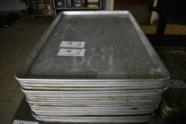 10 Metal Full Size Baking Pans. 18x26x1. 10 Times Your Bid! - Image 1 of 2