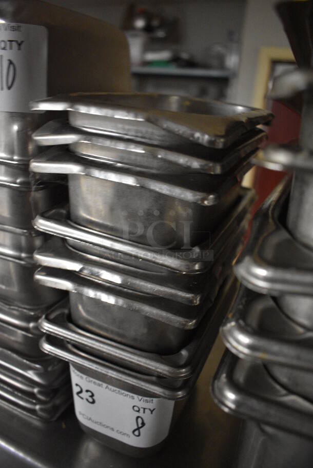 8 Stainless Steel 1/9 Size Drop In Bins. 1/9x4. 8 Times Your Bid! - Image 3 of 3