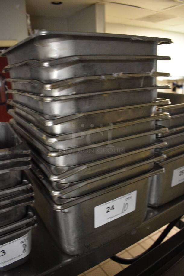 10 Stainless Steel 1/2 Size Drop In Bins. 1/2x6. 10 Times Your Bid! - Image 2 of 3