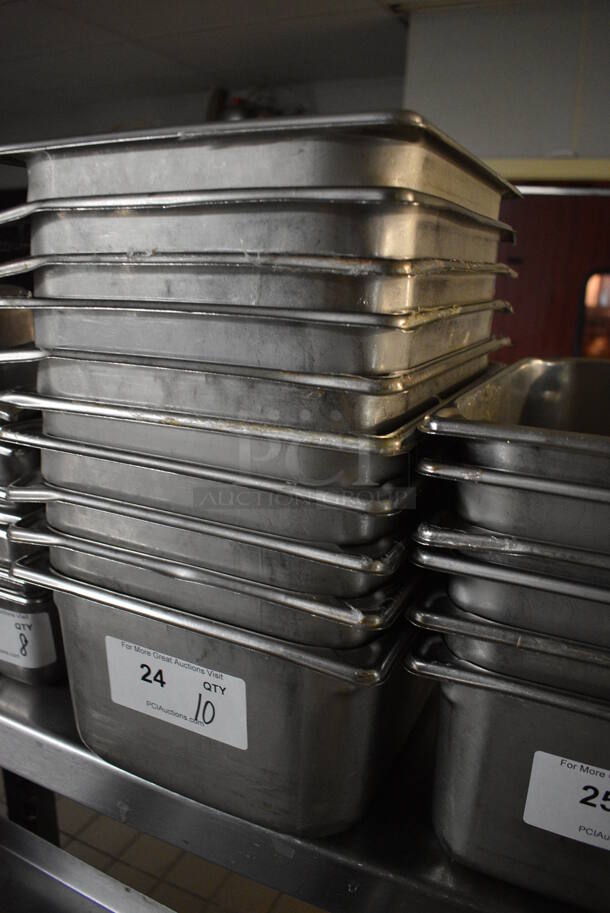 10 Stainless Steel 1/2 Size Drop In Bins. 1/2x6. 10 Times Your Bid! - Image 3 of 3