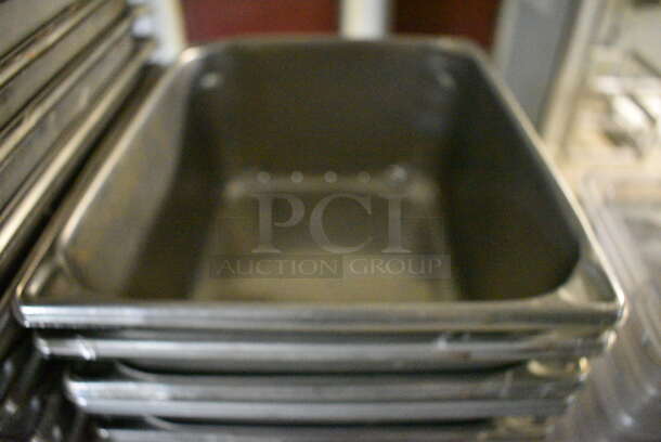 6 Stainless Steel 1/2 Size Drop In Bins. 1/2x6. 6 Times Your Bid! - Image 3 of 3