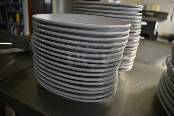 16 White Ceramic Oval Plates. 9.5x7x1.5. 16 Times Your Bid! - Image 3 of 3
