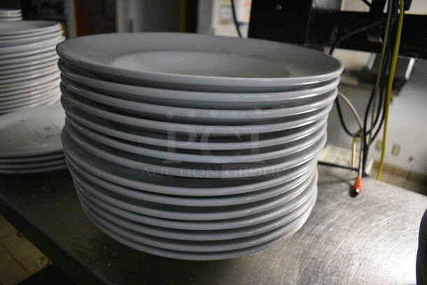 14 White Ceramic Pasta Plates. 12x12x2.5. 14 Times Your Bid! - Image 2 of 2