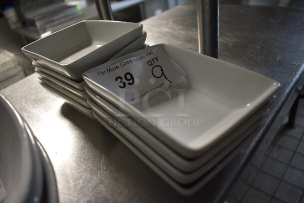 9 White Ceramic Bowls. 6x4x1.5. 9 Times Your Bid! - Image 2 of 3