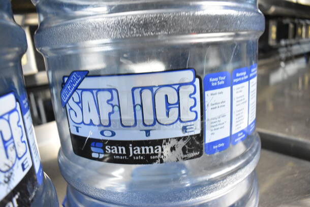 2 San Jamar SafTice Blue Poly Ice Buckets. 10x10x18. 2 Times Your Bid! - Image 2 of 2