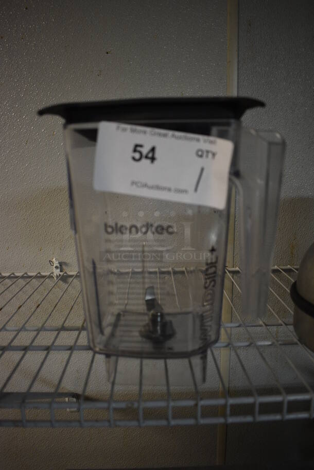 Blendtec Poly Clear Blender Pitcher w/ Lid. 7x7x9