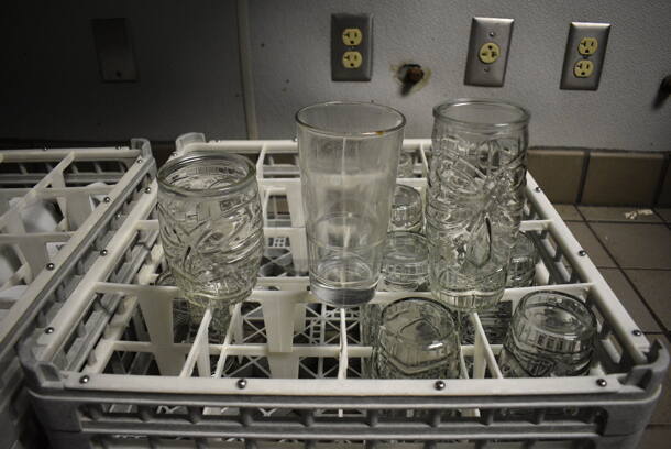 14 Various Glasses in Dish Caddy. Includes 3x3x6.5. 14 Times Your Bid! - Image 2 of 3