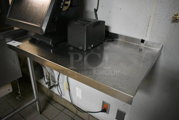 Stainless Steel Wall Mount Shelf. BUYER MUST REMOVE. 32x18x9 - Image 2 of 2