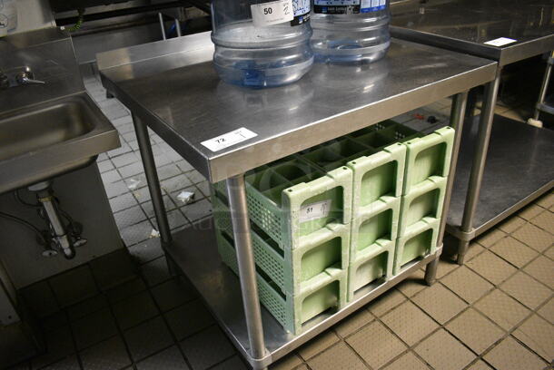 Stainless Steel Commercial Table w/ Undershelf. 36x30x36 - Image 2 of 2