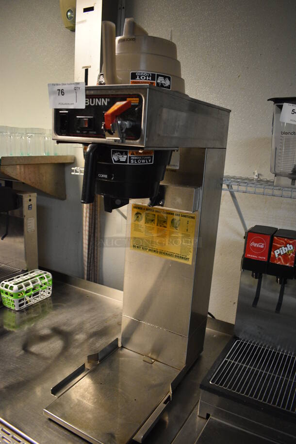 NICE! Bunn Stainless Steel Commercial Countertop Coffee Machine w/ Hot Water Dispenser and Poly Brew Basket. 11.5x20x32 - Image 2 of 5
