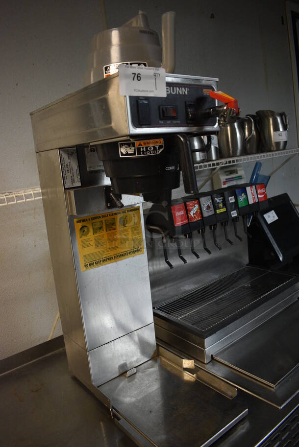 NICE! Bunn Stainless Steel Commercial Countertop Coffee Machine w/ Hot Water Dispenser and Poly Brew Basket. 11.5x20x32 - Image 3 of 5