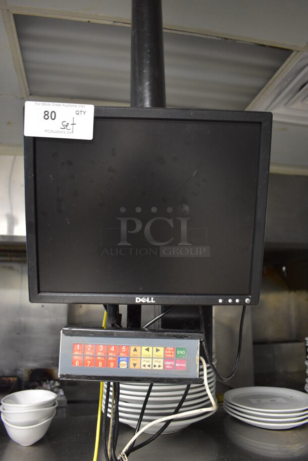 Dell 17" Computer Monitors w/ Control Panel and Uninterruptible Power Supply. BUYER MUST REMOVE - Image 1 of 4