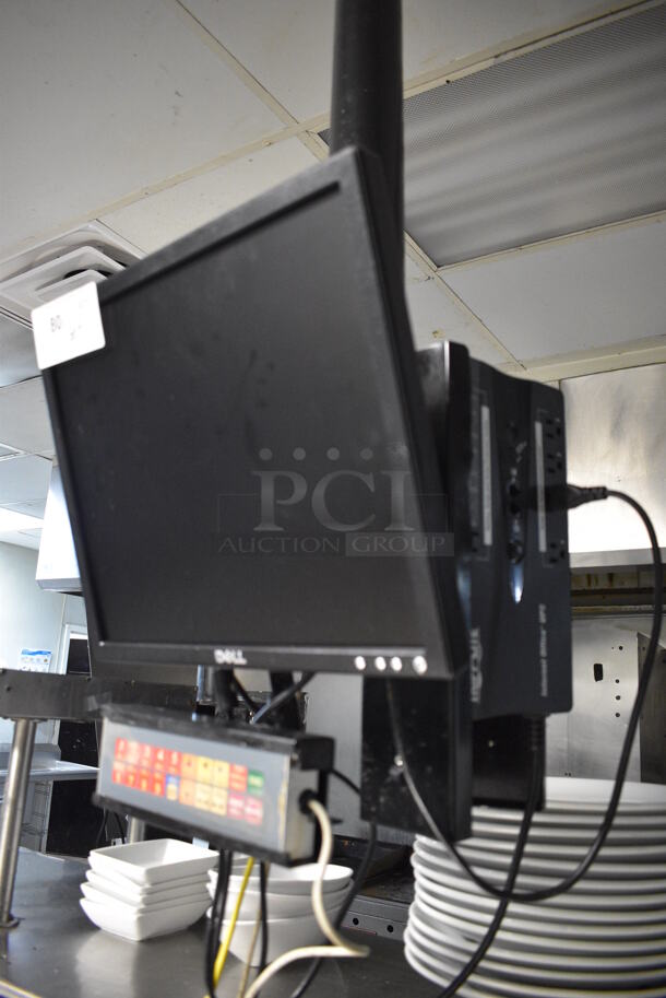 Dell 17" Computer Monitors w/ Control Panel and Uninterruptible Power Supply. BUYER MUST REMOVE - Image 2 of 4