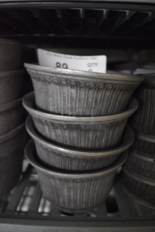 8 Metal Bowls. 5x5x3. 8 Times Your Bid! - Image 1 of 2