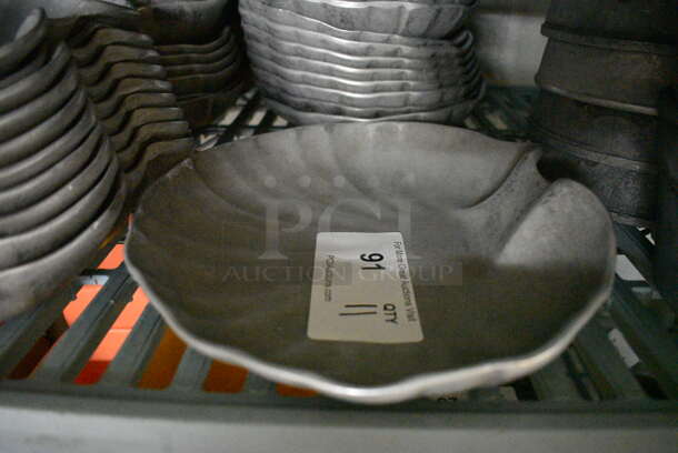 20 Metal Seashell Bowls. 11.5x9x2. 20 Times Your Bid! - Image 1 of 3