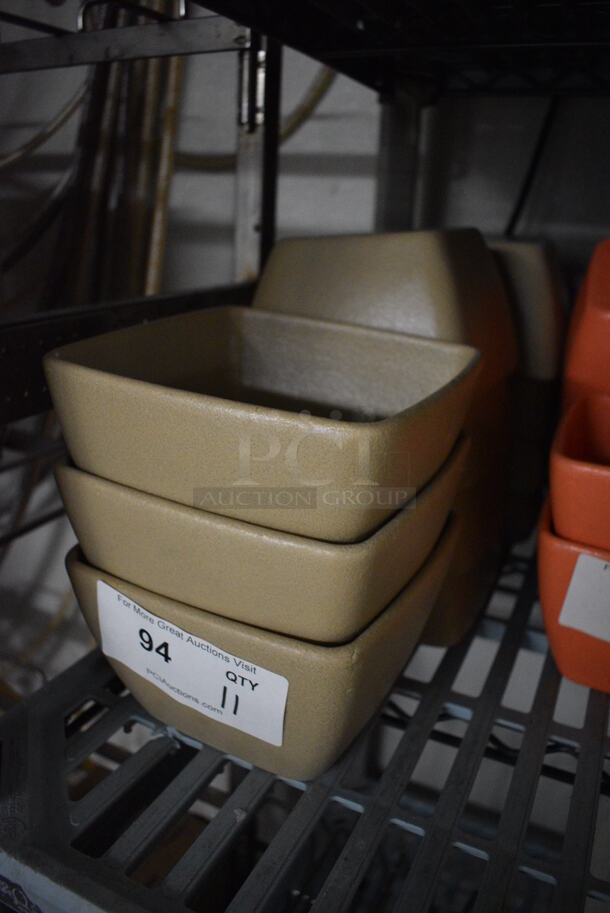 11 Tan/Yellow Bowls. 6.5x6.5x4. 11 Times Your Bid! - Image 2 of 3