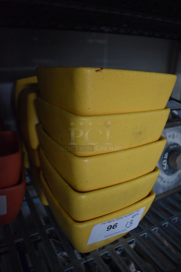 13 Yellow Bowls. 6.5x6.5x4. 13 Times Your Bid! - Image 2 of 3