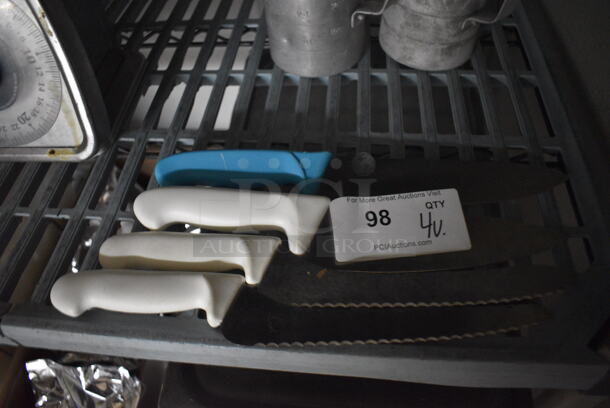 4 Metal Knives. Includes 13". 4 Times Your Bid! - Image 2 of 2