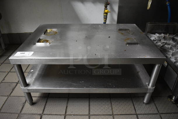 Stainless Steel Commercial Equipment Stand w/ Undershelf. 34.5x24x16