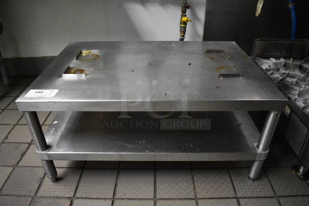 Stainless Steel Commercial Equipment Stand w/ Undershelf. 34.5x24x16 - Image 1 of 3