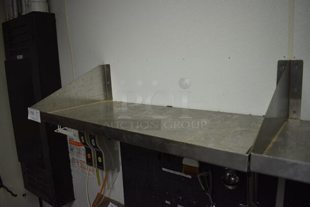 2 Stainless Steel Wall Mount Shelves. BUYER MUST REMOVE. 36x18x10. 2 Times Your Bid! - Image 3 of 3